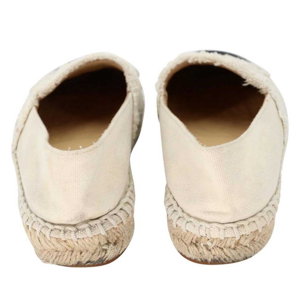Chanel Espadrille 35 Raw Canvas Woven Flats CC-S0207P-C006 - Picture 9 of 11